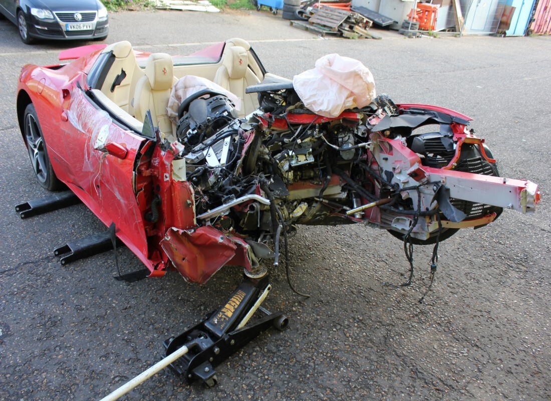 Ferrari 458 Spider (Europe) with 869 Miles, being prepared for breaking #3