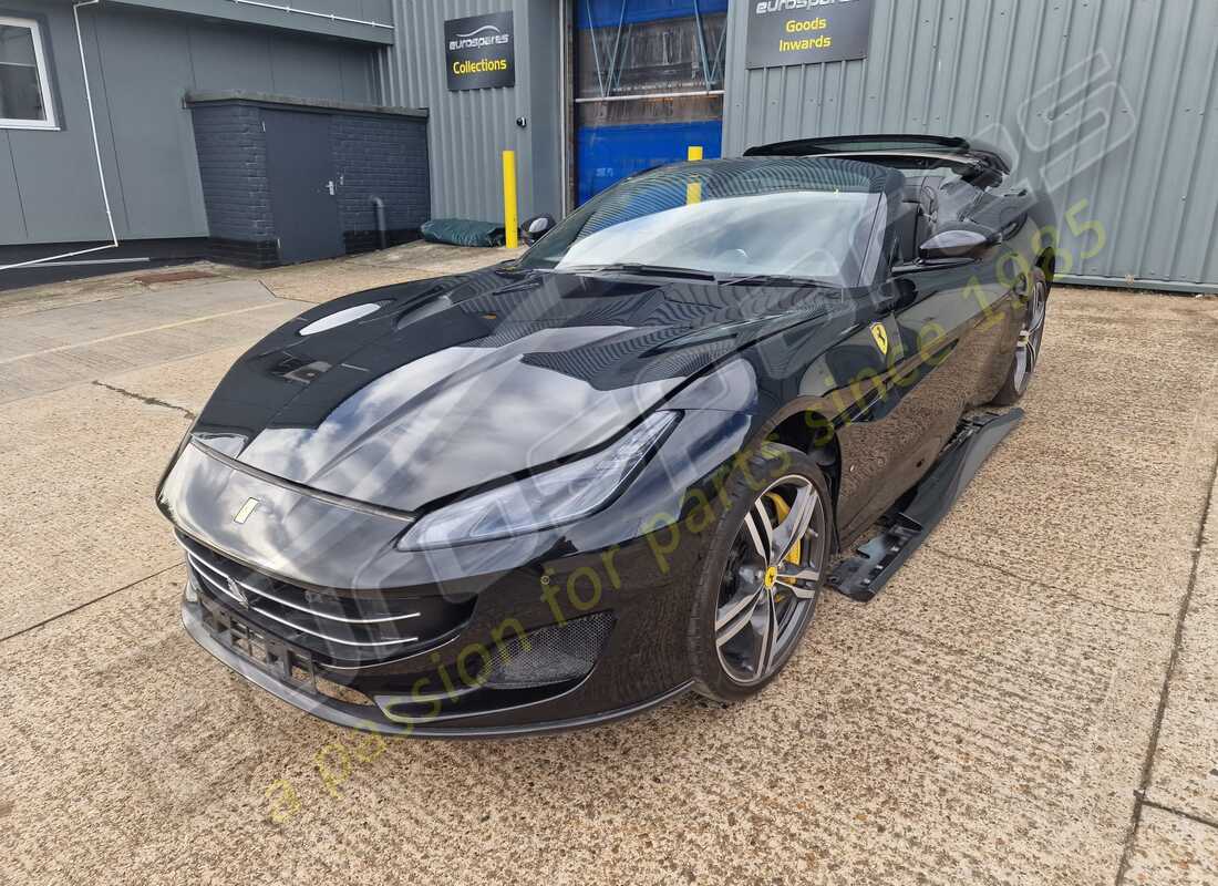 Ferrari Portofino getting ready to be stripped for parts at Eurospares