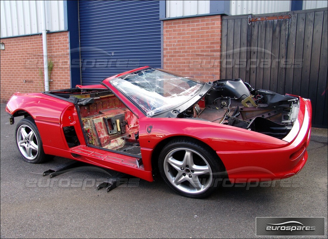 Ferrari 355 (2.7 Motronic) getting ready to be stripped for parts at Eurospares