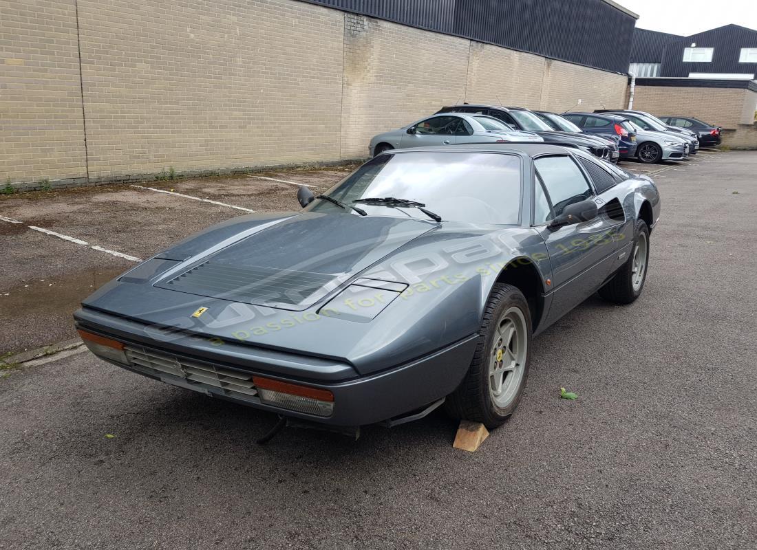 Ferrari 328 (1985) getting ready to be stripped for parts at Eurospares