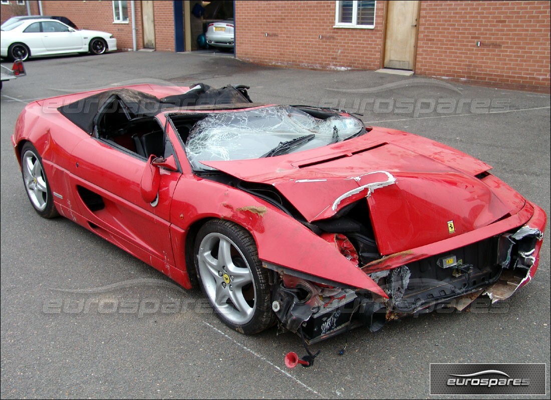 Ferrari 355 (5.2 Motronic) getting ready to be stripped for parts at Eurospares