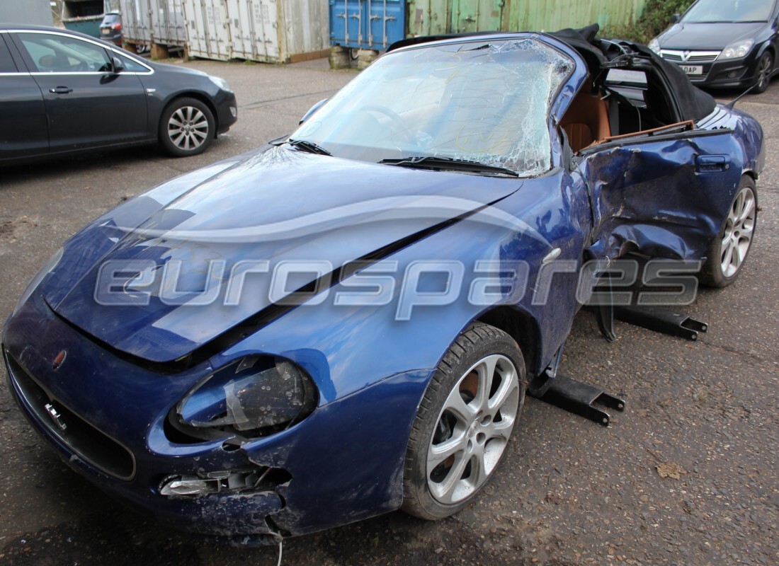 Maserati 4200 Spyder (2002) getting ready to be stripped for parts at Eurospares