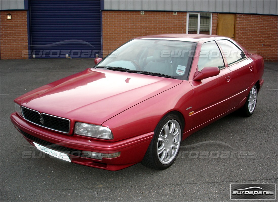 Maserati QTP V8 (1998) getting ready to be stripped for parts at Eurospares