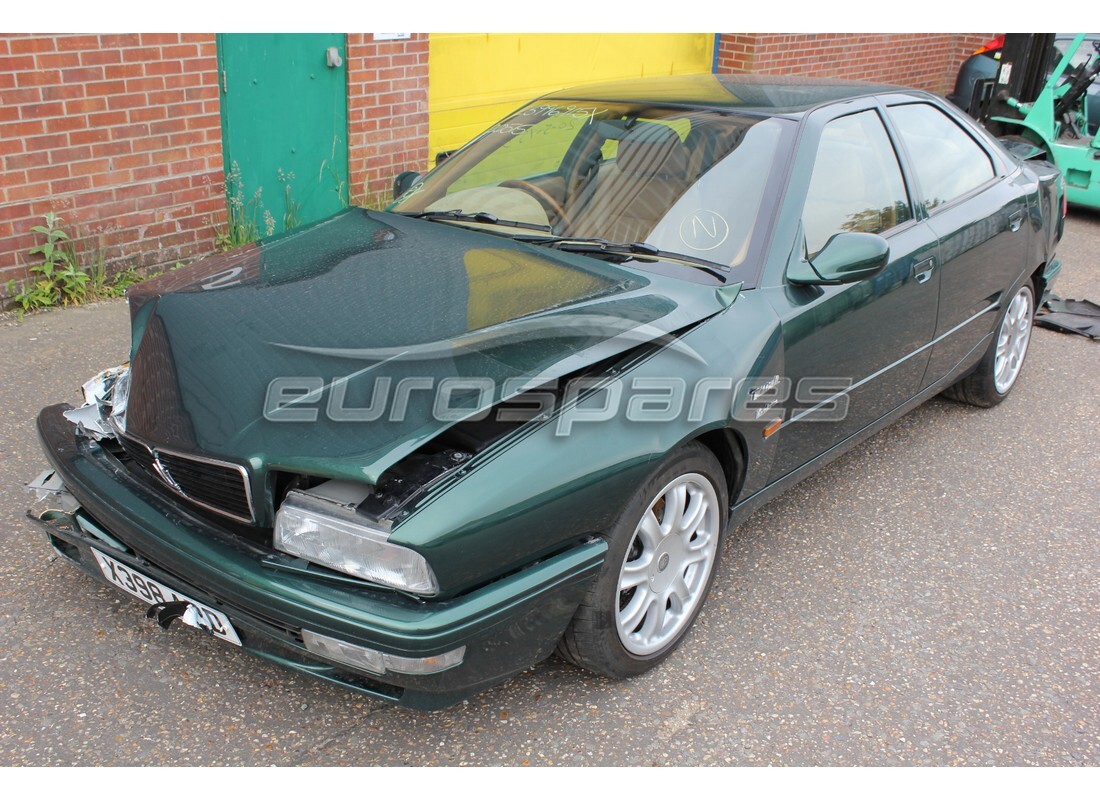 Maserati QTP V8 Evoluzione getting ready to be stripped for parts at Eurospares