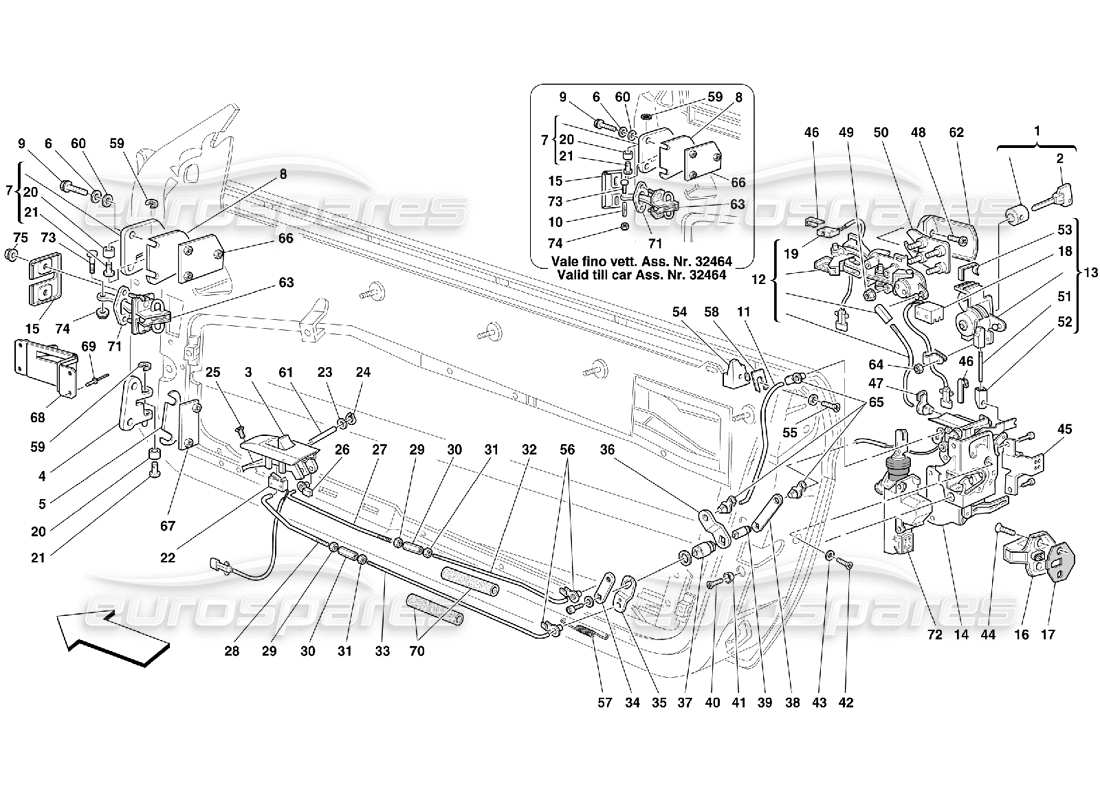 Part diagram containing part number 170010