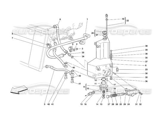 a part diagram from the Ferrari 456 parts catalogue