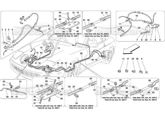 a part diagram from the Ferrari 456 parts catalogue