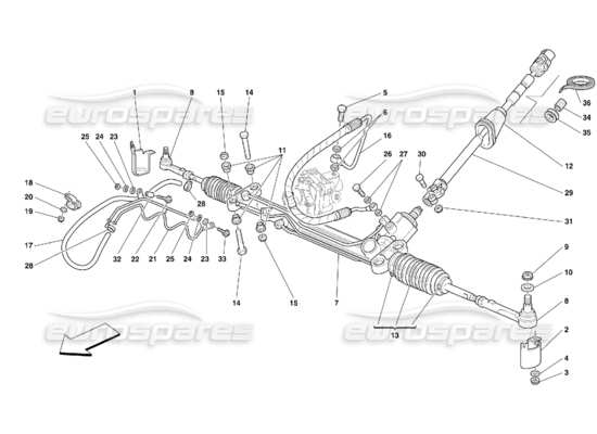 a part diagram from the Ferrari 456 parts catalogue