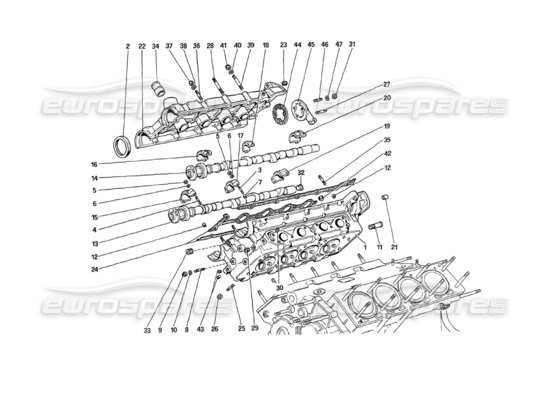 a part diagram from the Ferrari 208 parts catalogue