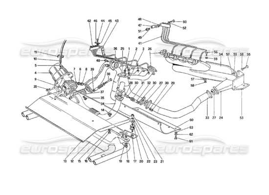 a part diagram from the Ferrari 208 parts catalogue