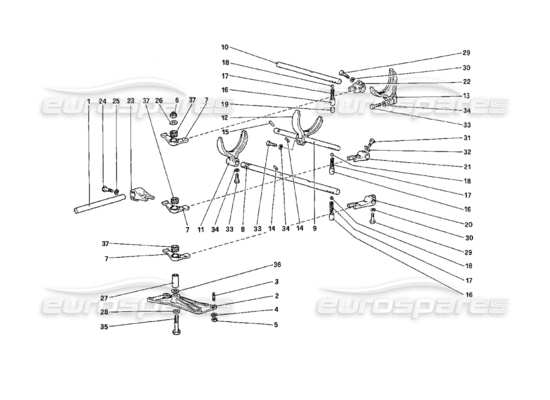 a part diagram from the Ferrari 208 parts catalogue