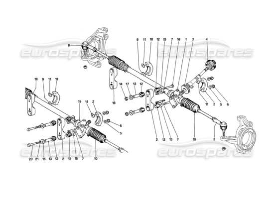 a part diagram from the Ferrari 208 parts catalogue