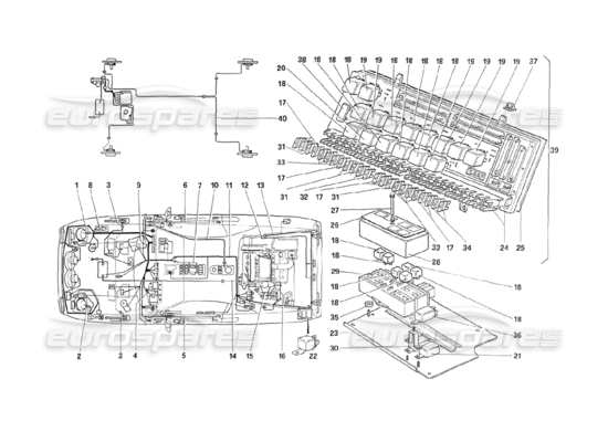 a part diagram from the Ferrari 208 parts catalogue