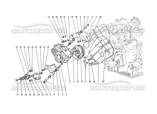 a part diagram from the Ferrari 308 parts catalogue