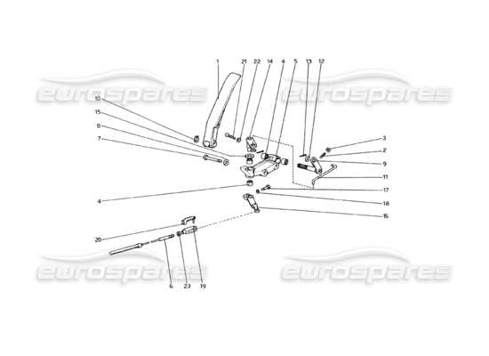 a part diagram from the Ferrari 308 parts catalogue