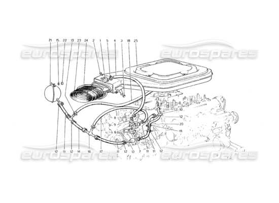 a part diagram from the Ferrari 308 parts catalogue