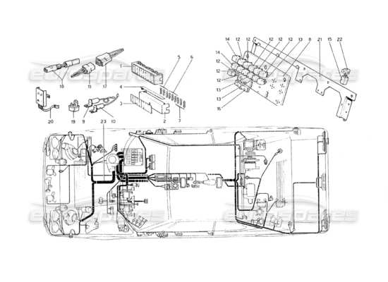 a part diagram from the Ferrari 308 parts catalogue