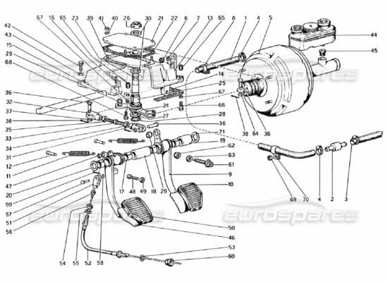 a part diagram from the Ferrari 308 parts catalogue