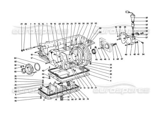 a part diagram from the Ferrari 308 parts catalogue