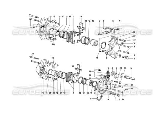 a part diagram from the Ferrari 308 parts catalogue