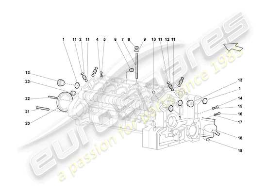 a part diagram from the Lamborghini LP640 Coupe (2008) parts catalogue