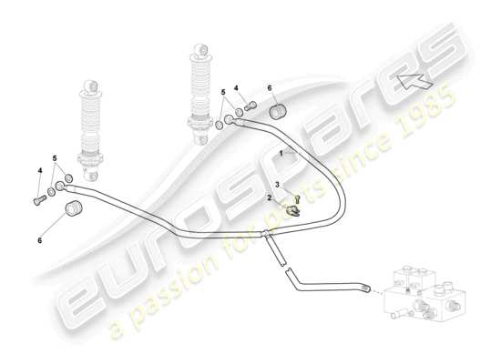 a part diagram from the Lamborghini LP640 Coupe (2008) parts catalogue