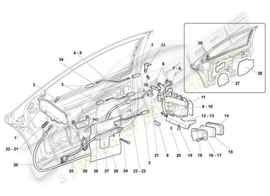 a part diagram from the Lamborghini LP640 Coupe (2008) parts catalogue