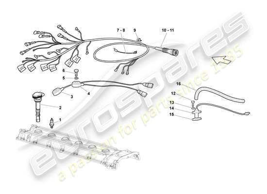 a part diagram from the Lamborghini LP640 Coupe (2008) parts catalogue