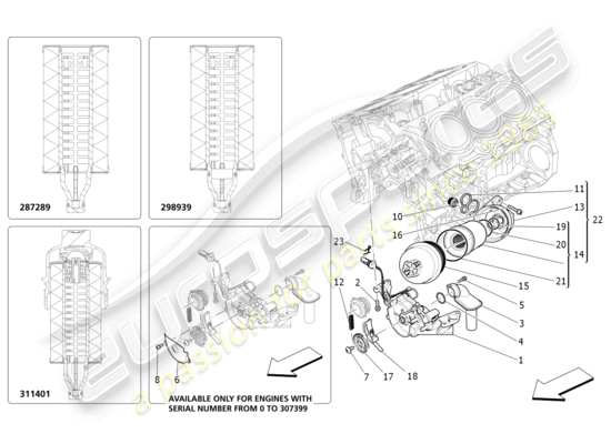 a part diagram from the Maserati Ghibli (2014-2016) parts catalogue