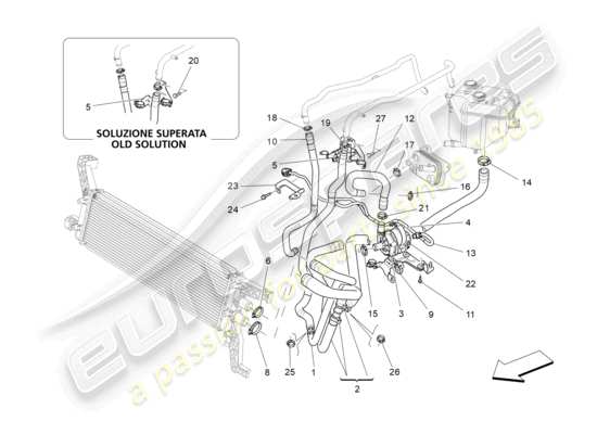 a part diagram from the Maserati Ghibli (2014-2016) parts catalogue