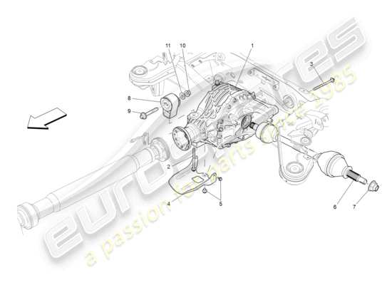 a part diagram from the Maserati Ghibli (2014-2016) parts catalogue