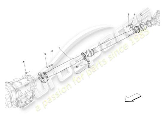 a part diagram from the Maserati Ghibli (2014-2016) parts catalogue