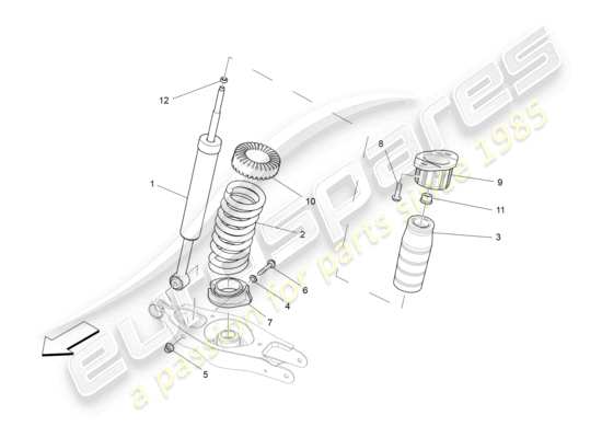 a part diagram from the Maserati Ghibli (2014-2016) parts catalogue