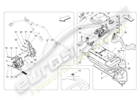 a part diagram from the Maserati Ghibli (2014-2016) parts catalogue