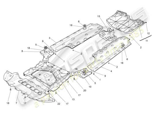 a part diagram from the Maserati Ghibli (2014-2016) parts catalogue