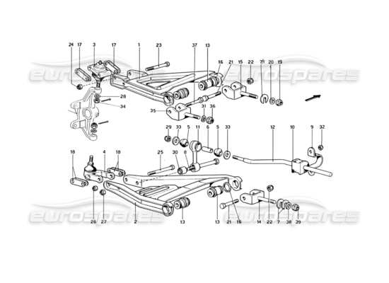 a part diagram from the Ferrari 246 parts catalogue