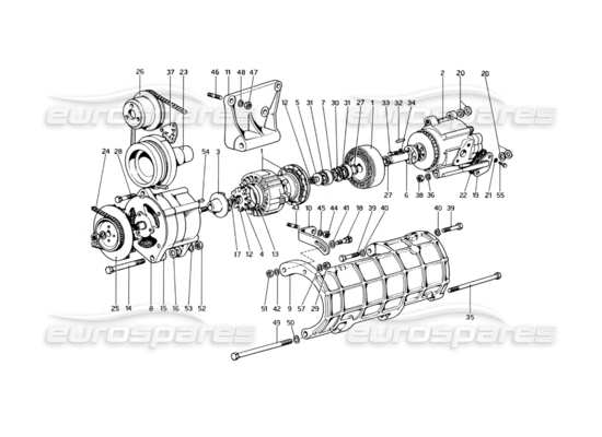 a part diagram from the Ferrari 246 parts catalogue