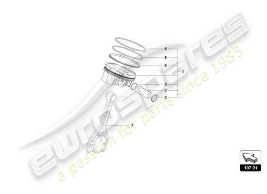 a part diagram from the Lamborghini Aventador Ultimae parts catalogue