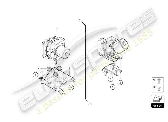 a part diagram from the Lamborghini Aventador Ultimae parts catalogue