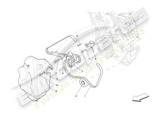 a part diagram from the Maserati Ghibli (2014-2016) parts catalogue