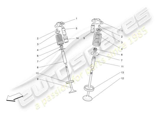 a part diagram from the Maserati Ghibli (2014-2016) parts catalogue