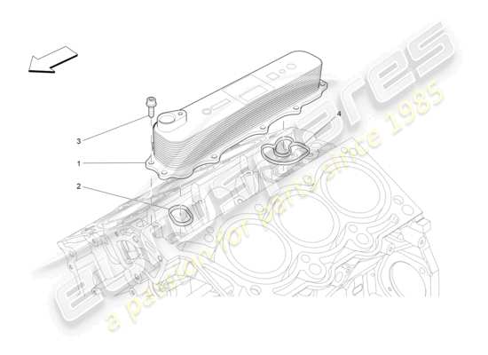 a part diagram from the Maserati Ghibli (2014-2016) parts catalogue