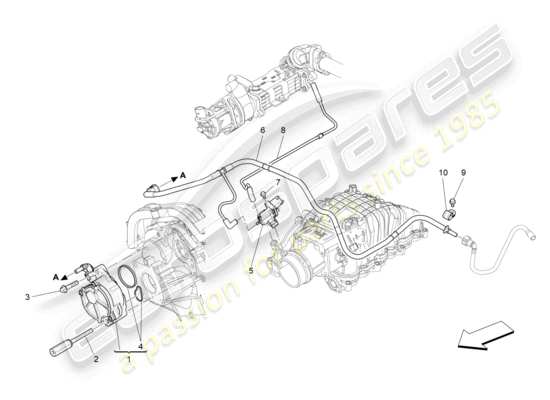 a part diagram from the Maserati Ghibli (2017 onwards) parts catalogue