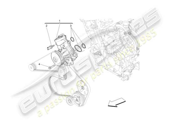 a part diagram from the Maserati Ghibli (2017 onwards) parts catalogue