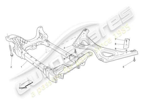 a part diagram from the Maserati Ghibli (2017 onwards) parts catalogue