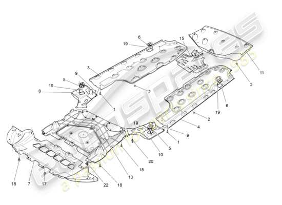 a part diagram from the Maserati Ghibli (2017 onwards) parts catalogue