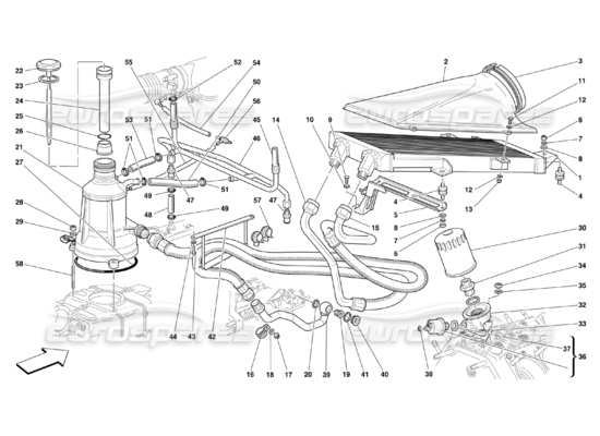 a part diagram from the Ferrari 360 parts catalogue