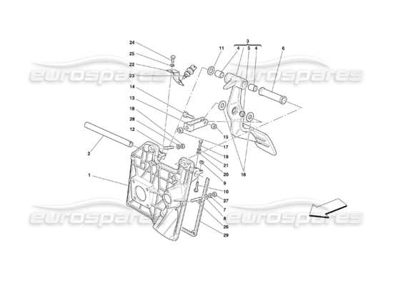 a part diagram from the Ferrari 360 parts catalogue