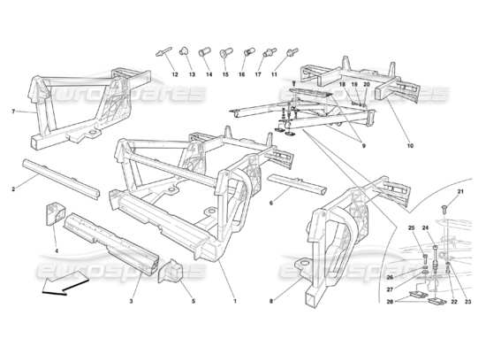 a part diagram from the Ferrari 360 parts catalogue