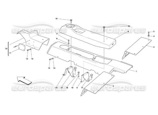 a part diagram from the Ferrari 360 parts catalogue